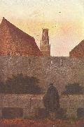 Caspar David Friedrich By the townwall oil painting
